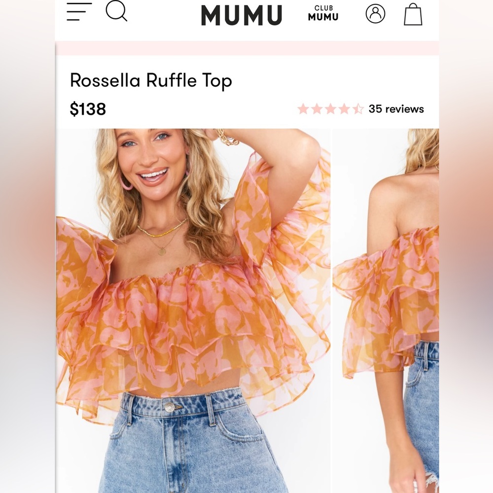 Show Me Your Mumu Rossella Top - Medium